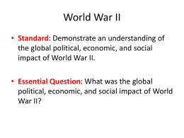 Major Conflicts of World War II