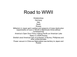 Road to WWII p point
