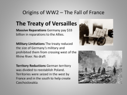 The origins of World War 2