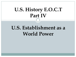 EOC 4 Establishment as a World Powerx
