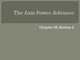 The Axis Power Advance