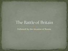 The Battle of Britain - Brunswick City Schools