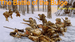 What was the Battle of The Bulge?