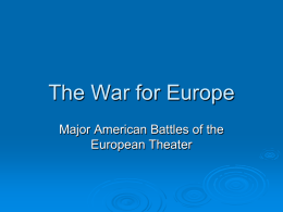 The War for Europe