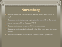 Nuremberg Trial 1945