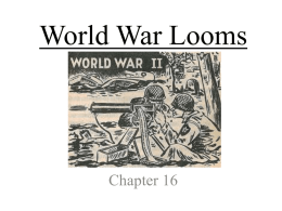 World War Looms - Maples Elementary School