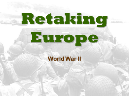 Retaking Europe WW2m
