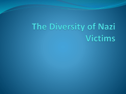 The Diversity of Nazi Victims