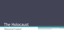 The Holocaust and World War II
