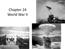 Chapter 24 World War II - Saugerties Central School