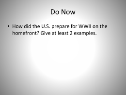The U.S. in World War II