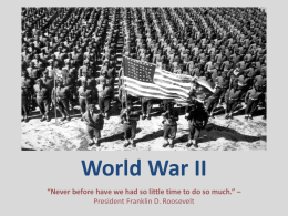 Introduction to World War II