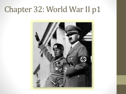 Chapter 32: World War II p1