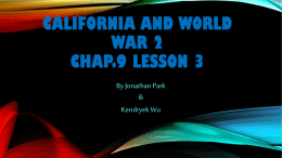 California and World War llx