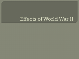 Effects of World War II