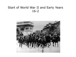Start of World War II and Early Years
