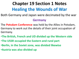 Chapter 19 Section 1 Notes Healing the Wounds of War