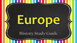 History of Europe Review PowerPoint