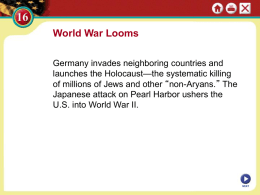 Ch.16 ppt World War Looms
