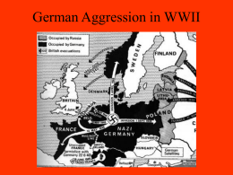 German Aggression in WWII