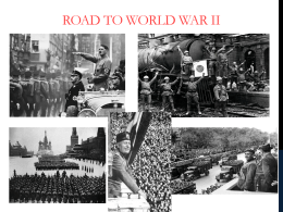 Road to WWII