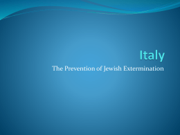 Italy - The Prevention of Genocide