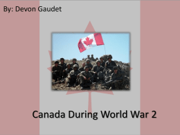 Canada During World War 2