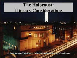 USHMM Guidelines for Teaching about the Holocaust