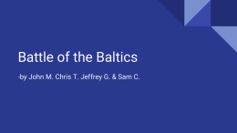 Battle of the Baltics