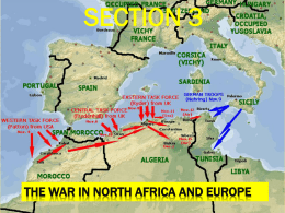 the war in north africa and europe