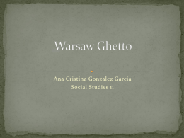 Warsaw Ghetto - Mr Sitar`s Website