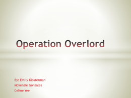 Operation Overlord - Mrs. Parsons Class