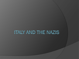 Italy and the Nazis