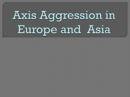 Fascist Aggression in Europe and Asia PPT