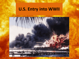 APUSH U.S. Entry into WWII