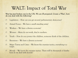WALT: Impact of Total War on Nazi Germany.