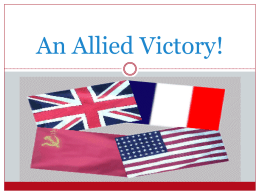 An Allied Victory!