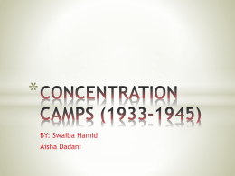 CONCENTRATION CAMPS (1933