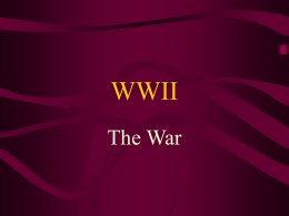 WWII - The War