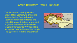 Grade 10 History * WWII Flip Cards