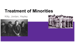 Treatment of Minorities
