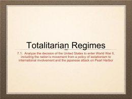 7.1 Totalitarian Dictators