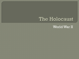 The Holocaust - Field Local Schools
