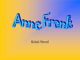 Anne Frank - TeacherWeb