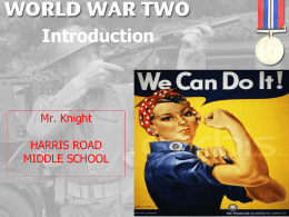 Intro to WWII pptx - Cabarrus County Schools