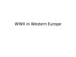 WWII in Western Europe