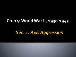 Sec. 1: Axis Aggression