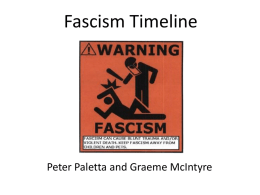 Fascism Timeline