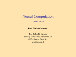 Introduction to neural computation