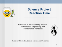 Reaction Time PPT